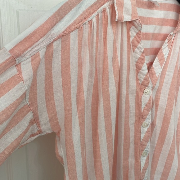 DASH women’s cotton striped button down shirt - Picture 2 of 5